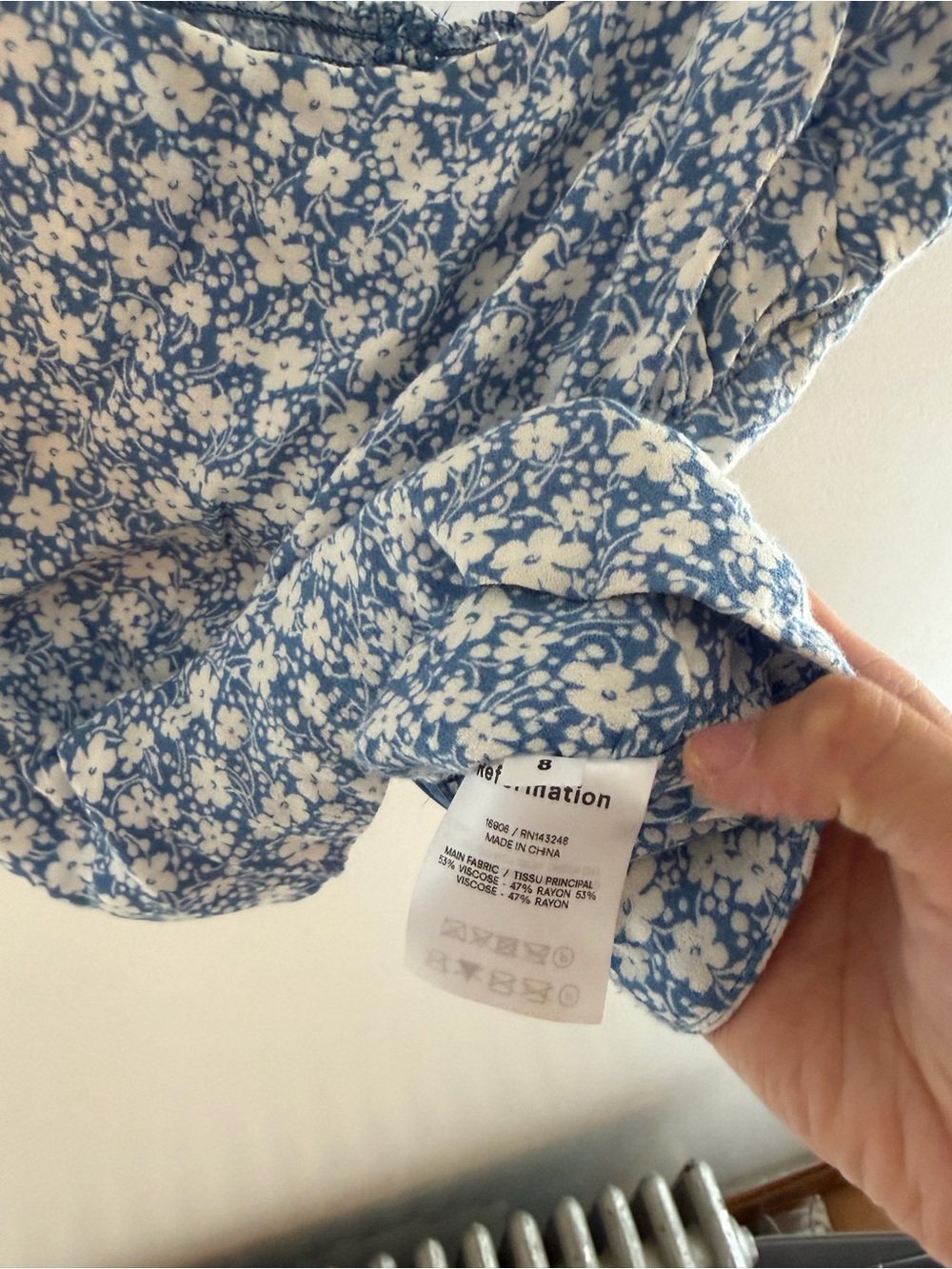 Reformation Floral Tie-Shoulder Camisole Top - Picture 3 of 3